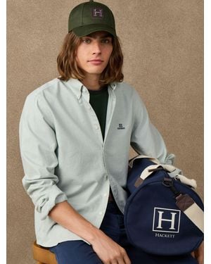 Hackett Classic Fit Solid Oxford Shirt - Green