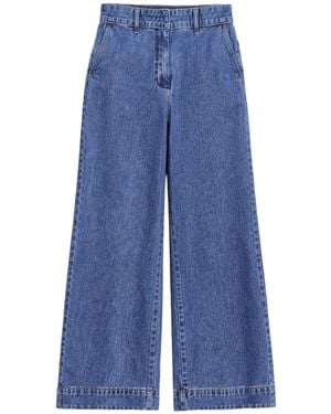 Ro & Zo Petite Tencel Denim Tailored Jeans - Blue