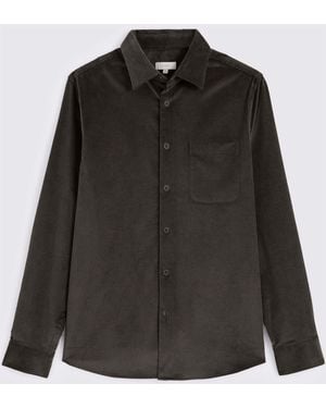 Moss Hemdjacke Aus Cord Mit Baumwollmischung - Schwarz