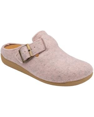 Lotus Textile Mule Slippers - Pink