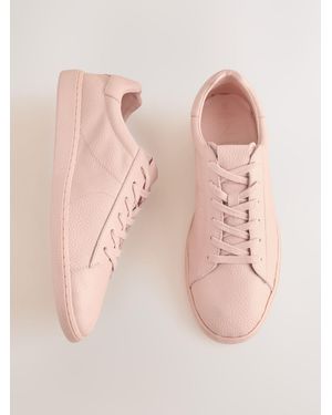 Next Rose Forever Comfort Lace Up Leather Sneakers - Pink