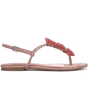 Sam Edelman Eliza Regular Fit Toe Post Sandals - Pink