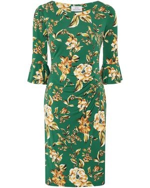 Gina Bacconi Yasmine Floral Dress - Green