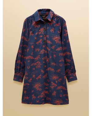 Joules Maple Etuikleid Aus Cord - Blau