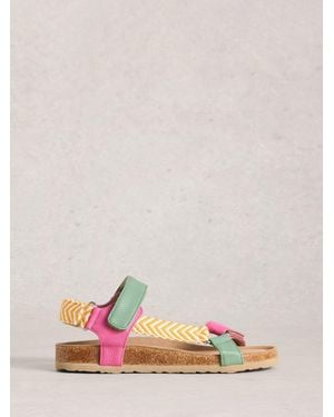 White Stuff Trek Footbed Sandals - Pink