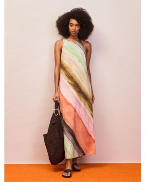 Ro & Zo Tie Dye Print Dress - Pink