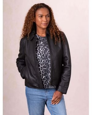 Lakeland Leather Crosthwaite Collared Jacket - Black