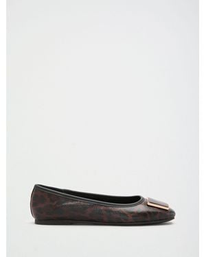 Lipsy Standard Fit Flat Workwear Ballerinas Shoe - White