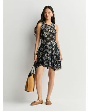 Free People Free People Raven Printed Mini Dress - Black