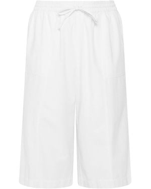 Evans Cropped Wide Leg Pull On Pants - White