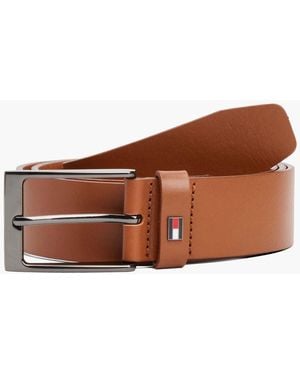 Tommy Hilfiger Layton Leather Belt - Brown