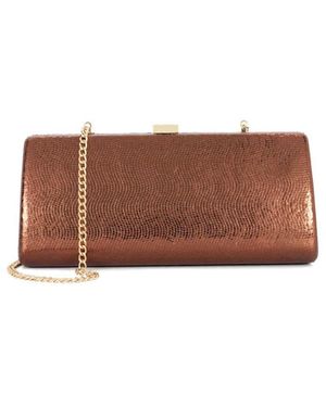 dunelondon Dune London Belinda Tear Drop Clutch - Brown