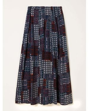 FatFace Fatface Blanket Maxi Skirt - Blue