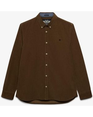 Superdry Classic Needle Cord Shirt - Braun
