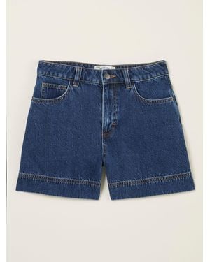 FatFace Fatface Broadway 100% Cotton Denim Shorts - Blue