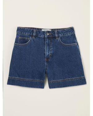 FatFace Fatface Broadway 100% Cotton Denim Shorts - Blue