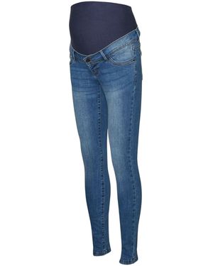Mama.licious Slim Fit Maternity Jeans - Blue
