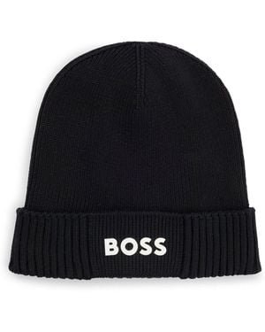 BOSS Asic Logo Beanie - Black