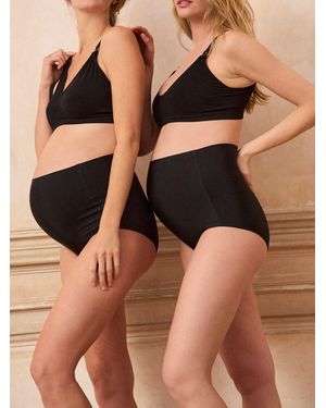 Seraphine No Vpl Over Bump Maternity Briefs 2 Pack - Brown
