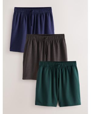 Next Soft Touch Shorts 3 Pack - Blue