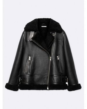 AllSaints Allsaints Sydney Shearl Biker Jacket - Black