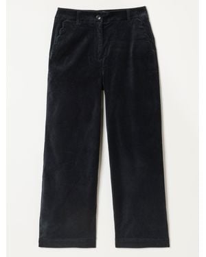 FatFace Fatface Hove Velvet Wide Leg Pants - Blue