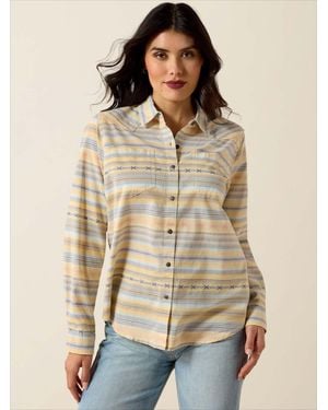 Ariat Billie Jean Langärmeliges Hemd - Natur