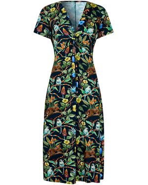 Joe Browns Azalea Twist Front Jersey Dress - Grün