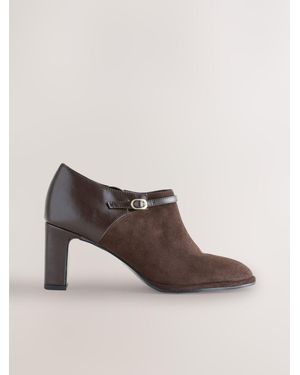 Next Chocolate Forever Comfort Round Toe Shoe Boots - Brown