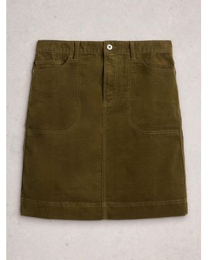 White Stuff Tia Cord Skirt - Green