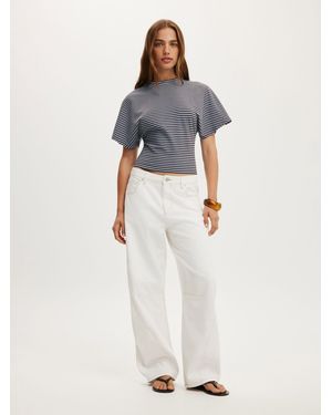 Cotton On Blair Batwing Short Sleeve T-Shirt - White