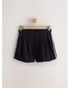 Next Whipstitch Jersey Shorts - Black