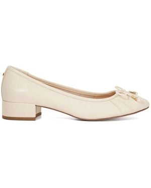 Dune Wide Fit Amazing Ballet Shoes - Natural