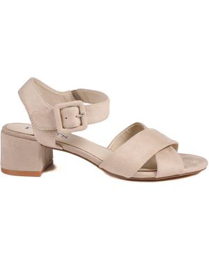 Pavers Elegant Block Heeled Sandals - Pink