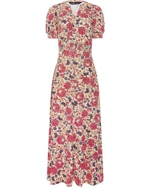 Long Tall Sally Floral Smock Midi Dress - Pink