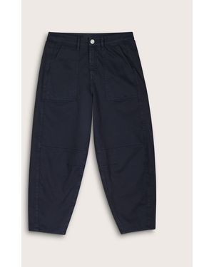 Baukjen Amelia Barrel Leg Cargo Pants - Blue