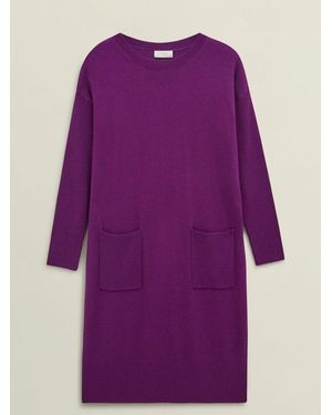 Hobbs Devora Knitted Dressl - Lila