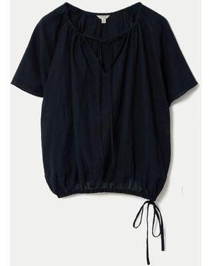 Jigsaw Drawstring Detailed Top - Black
