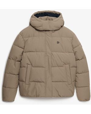 Superdry Premium Puffer Jacket - Natural