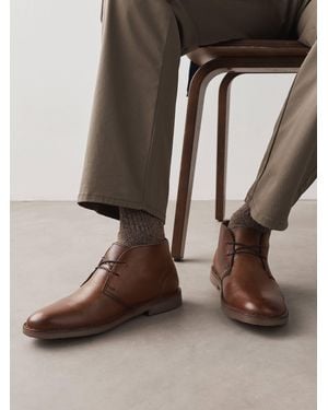 Next Tan Leather Desert Boots - Brown