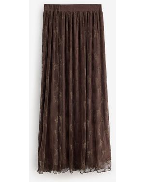 Laura Ashley Floral Lace Skirt - Braun