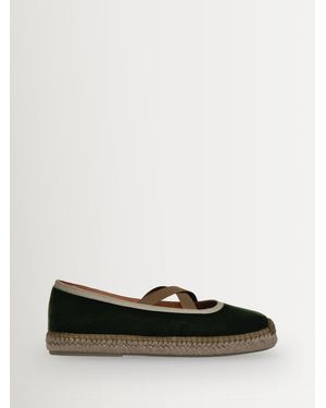 Penelope Chilvers Chico Espadrille Cross Strap Shoes - White