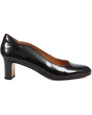 Jones Bootmaker Zoey Leather Court Shoes - Black