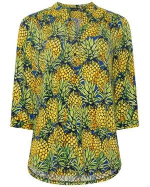 M Com Half Placket Shirt - Green