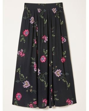 FatFace Fatface Willow Midi Skirt - Black