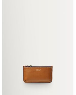 Aspinal of London Ella Card & Coin Holder Smooth Leather - White