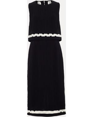 Phase Eight Claire Contrast Midi Dress - Black