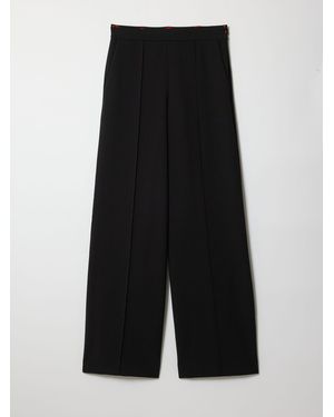Jigsaw Modern Crepe Wide Leg Pants - Black