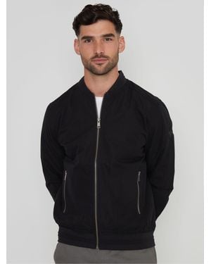 Threadbare Showerproof Classic Bomber Jacket - Black