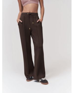 OSIA Wide Leg Modal Sweatpants - Brown